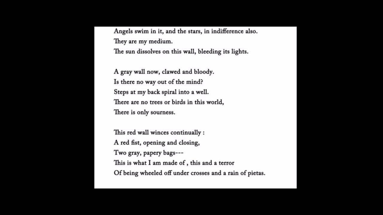 apprehensions sylvia plath